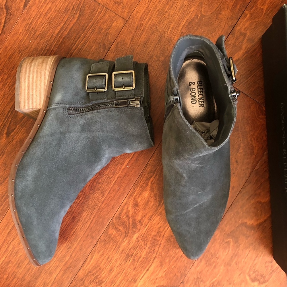 Grey Bleeker and Bond Pointed Booties (size 7.5)